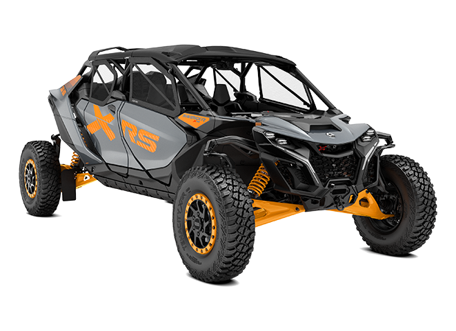 Can-Am Maverick R MAX X rs 2027, цвет Dolomite Grey & Orange Crush